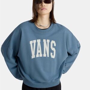 Vans Blue Sweatshirt with White Logo